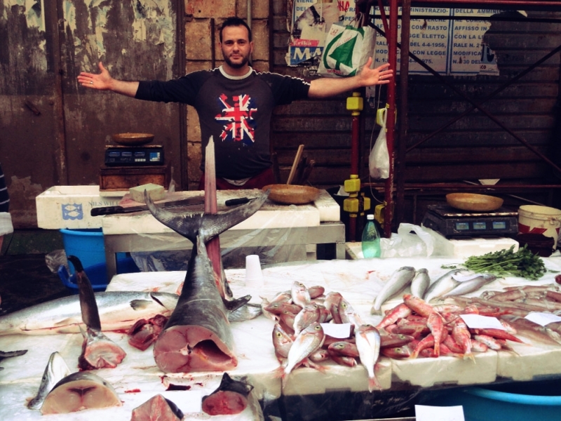 Catania and its fish market